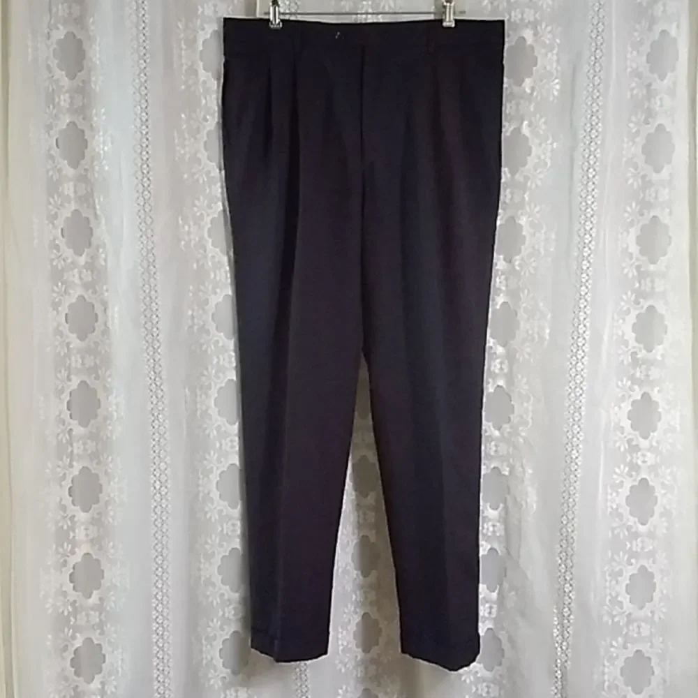 Jo's A Bank Elite Pants Suit Navy Blue Appropriate Size 36 / 38 No Tag